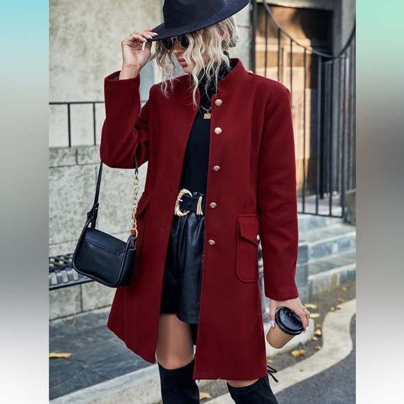 FITTED WOOL BLEND COAT - Picture 12 of 12